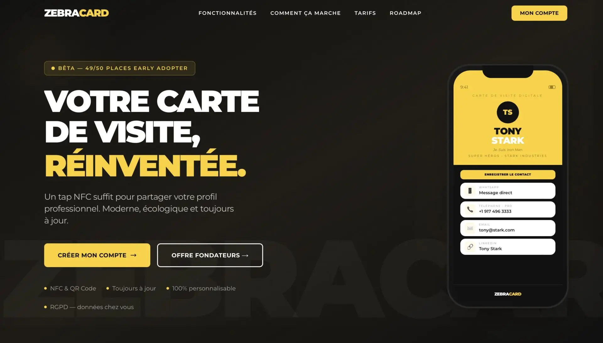 Accueil ZebraCard